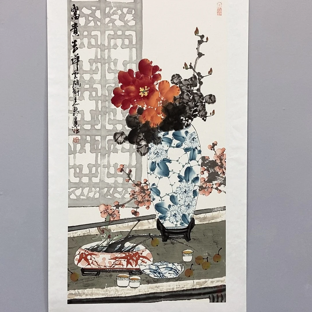 国画陈党明三尺精品佳作