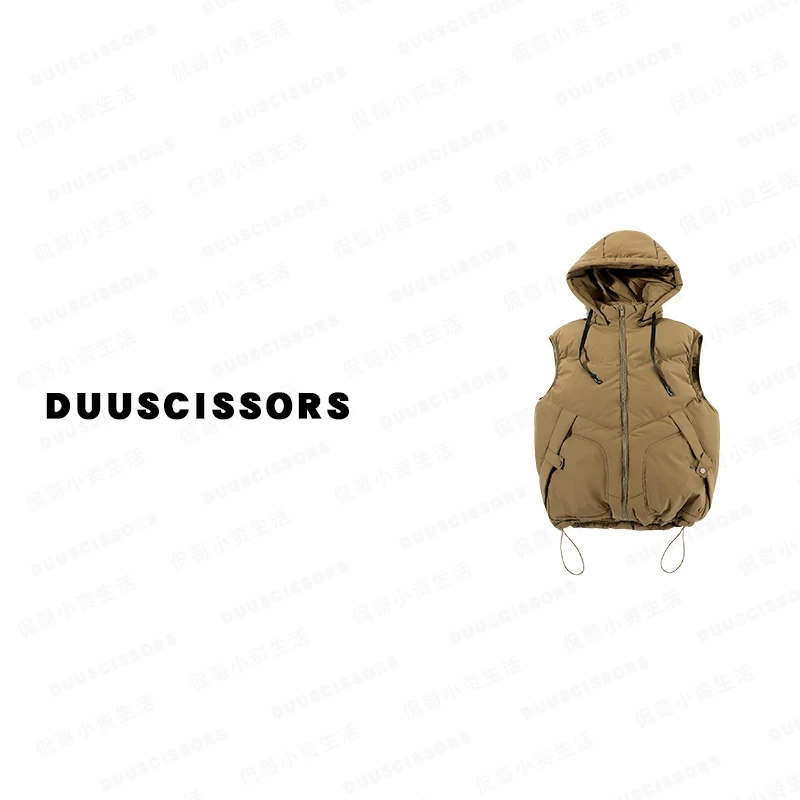 DUU SCISSORS 马甲棉服 男女同款冬季加厚外套