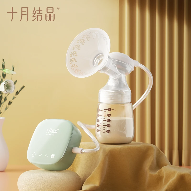 十月结晶吸奶器电动微震按摩全自动正品单边母乳挤奶器调频静音