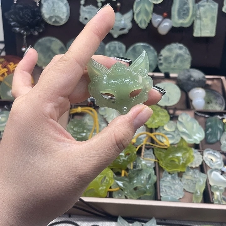 悲****蛇纹石玉合金吊坠(赠链)