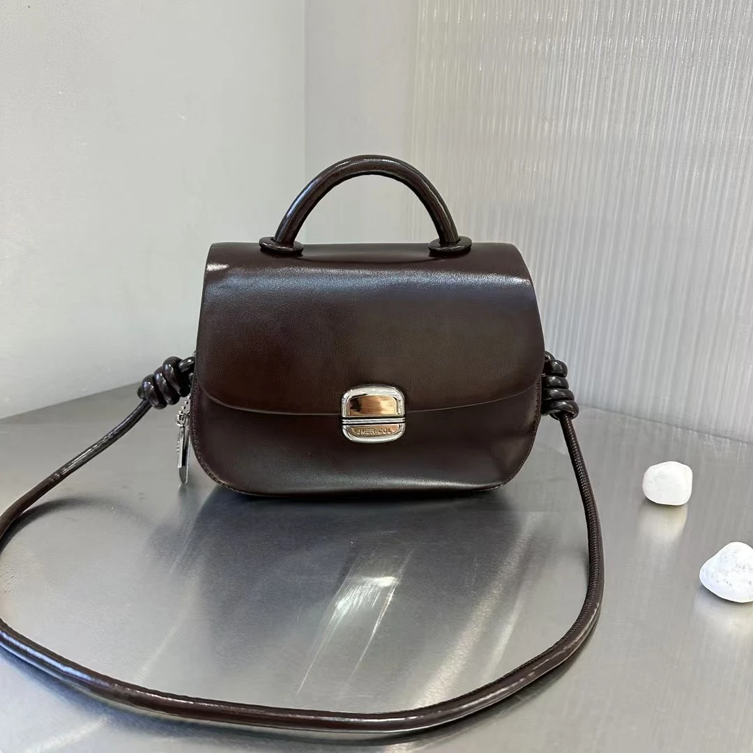 2025新款爆款女包时尚百搭马鞍包高感小众单肩斜挎腋下包手提方包