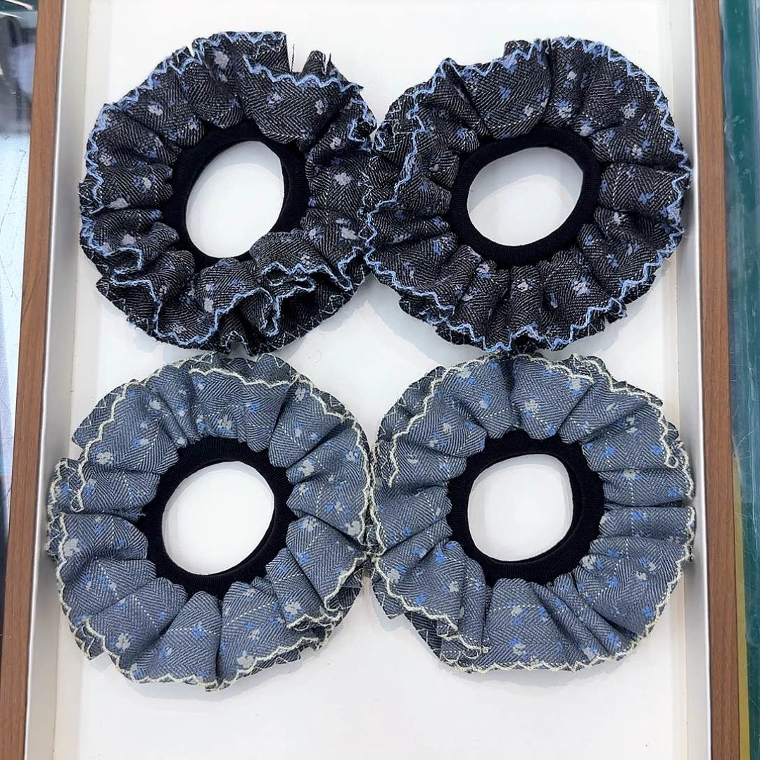 非金属布艺L12灰色系发圈4个