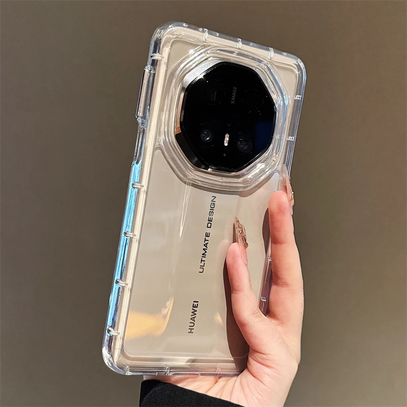 适用华为mate70rs非凡大师手机壳新款简约透明硅胶mate60rs保护套