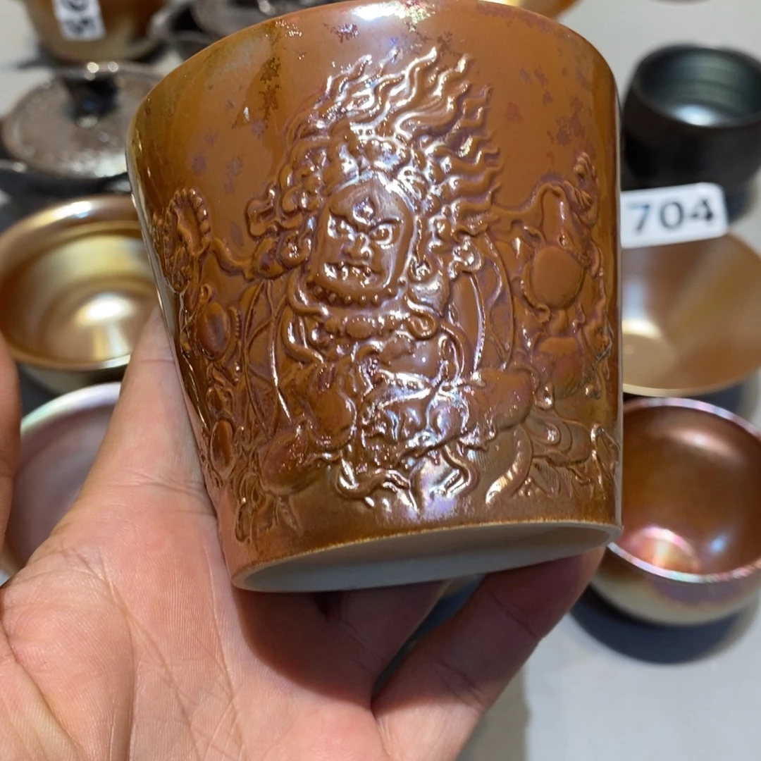 柴烧茶具陶瓷杯哦