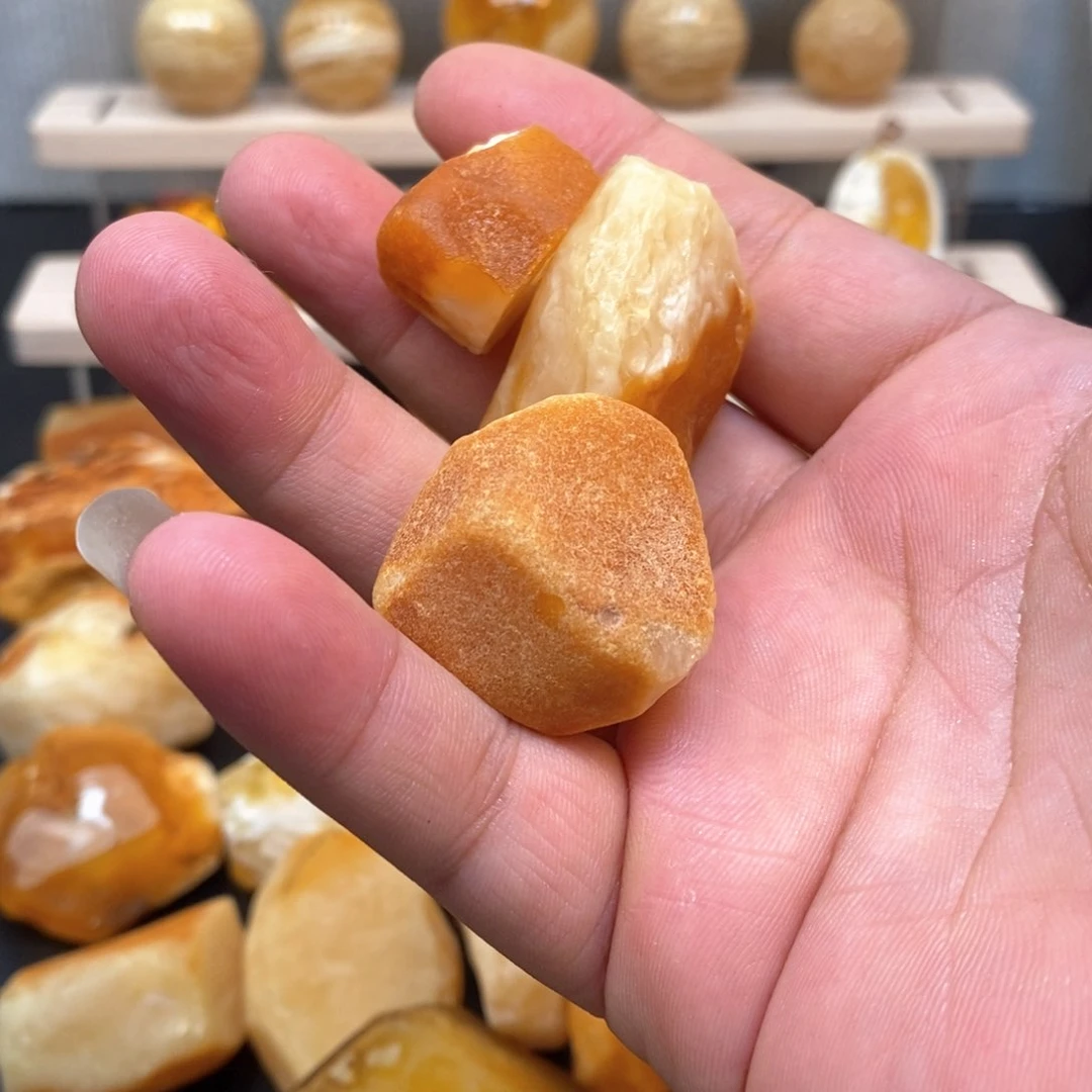 定制琥珀未镶嵌阴*天然蜜蜡原石加工不退不换