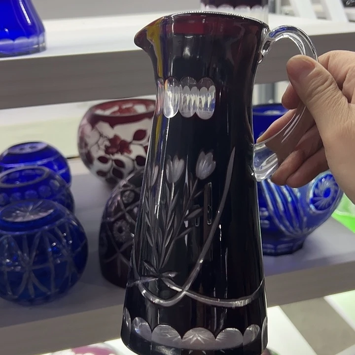 平底款水晶玻璃微瑕一个