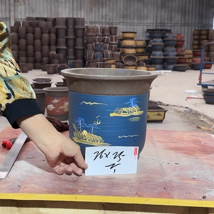 紫砂花盆手工制作39