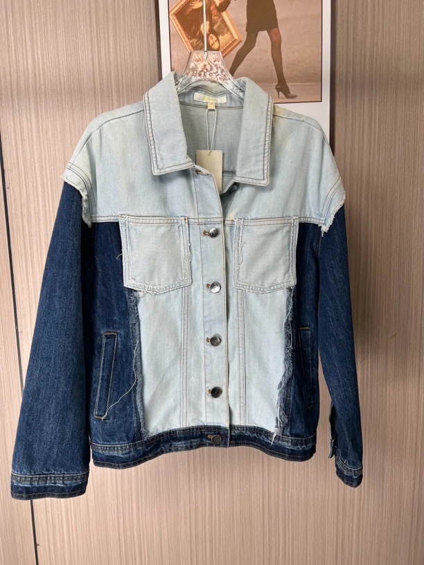 6103欧货品牌撤柜fg女装秋冬新款时尚气质百搭牛仔外套