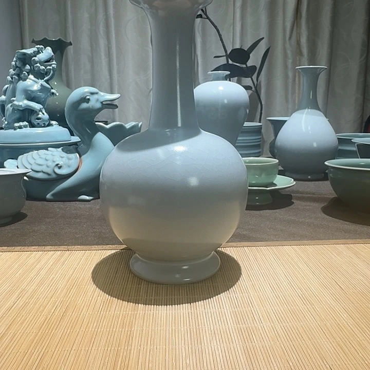 摆件全手工，长颈瓶