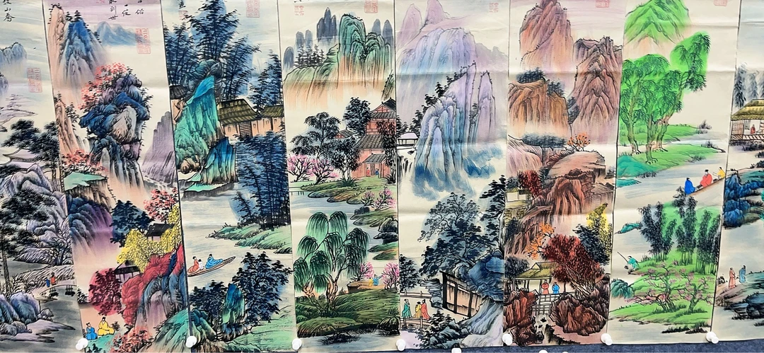 【楚语】精品十二条屏装饰画通用链接