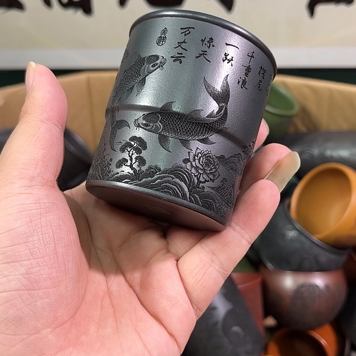 茶杯紫砂全手工紫砂主人杯