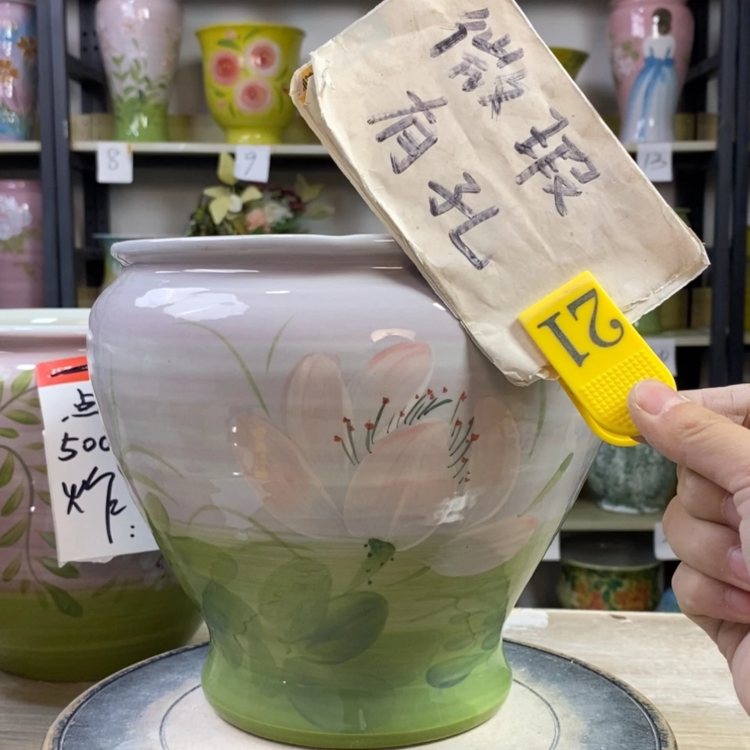 景德镇手工手绘陶瓷花盆