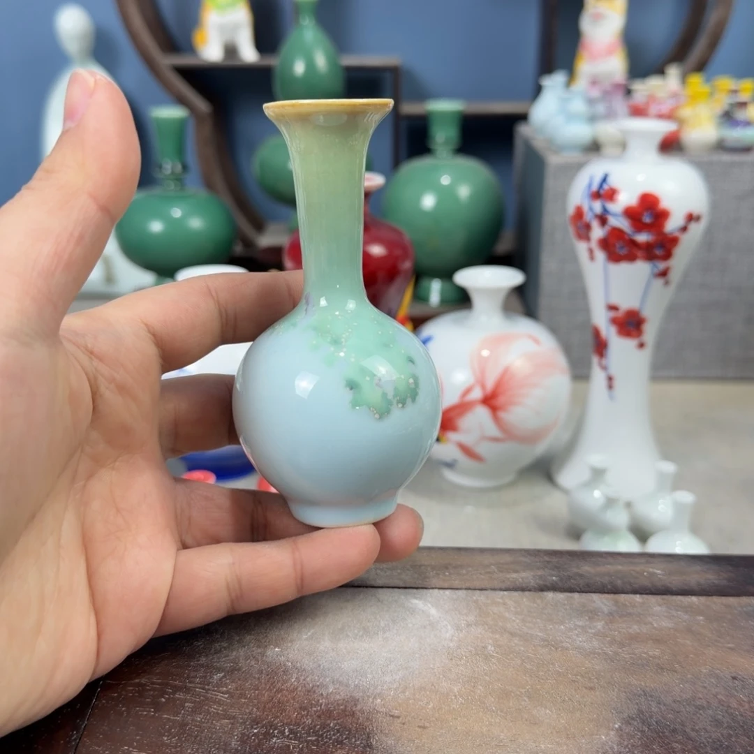 陶瓷手工小花器摆件