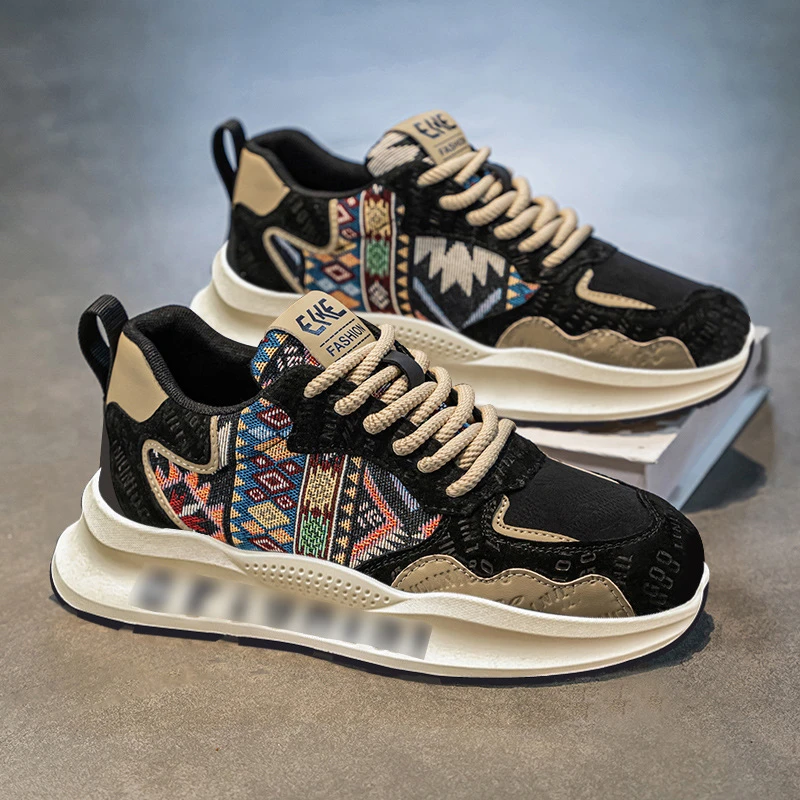 【多巴胺穿搭】秋季新款老爹鞋国潮男鞋厚底运动鞋时尚百搭休闲鞋子