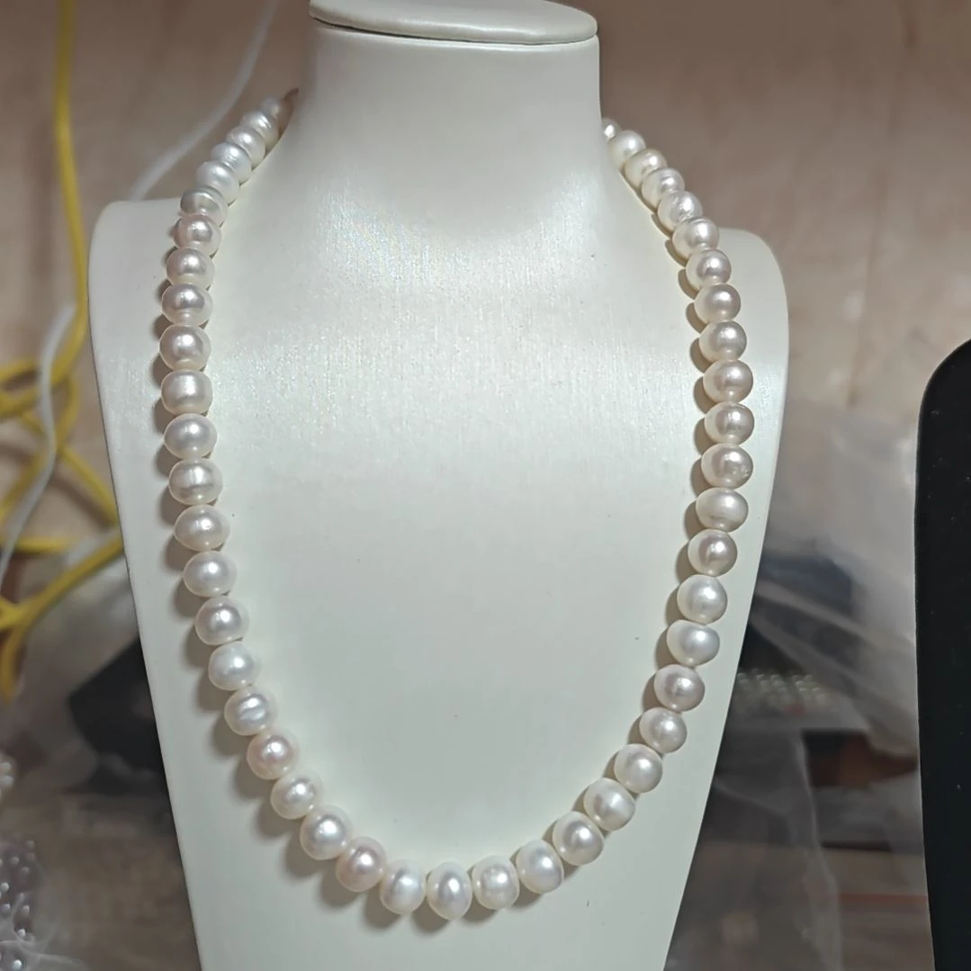 项链合金淡水珍珠
