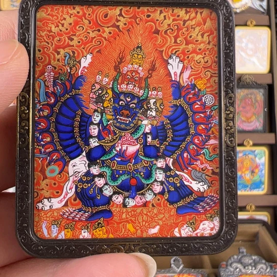 S***r吊坠大威德唐卡绘画作品