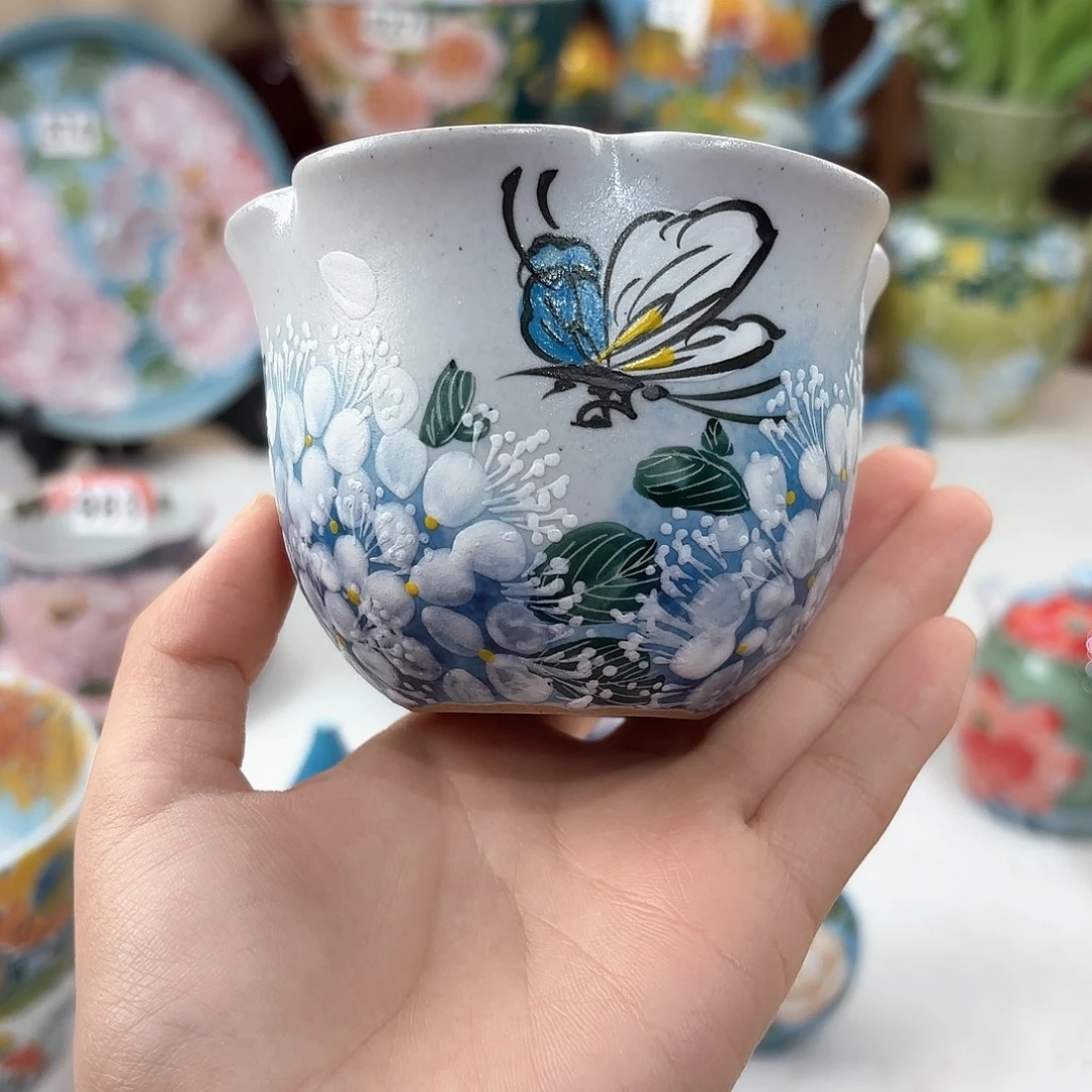 景德镇手绘高温釉下彩陶瓷茶具