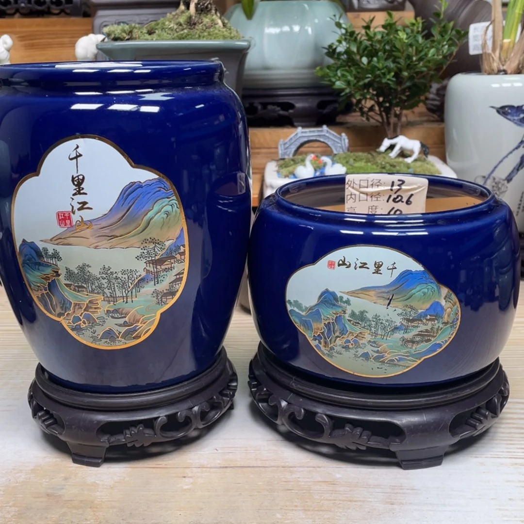 紫砂花盆陶瓷花盆陶瓷花盆