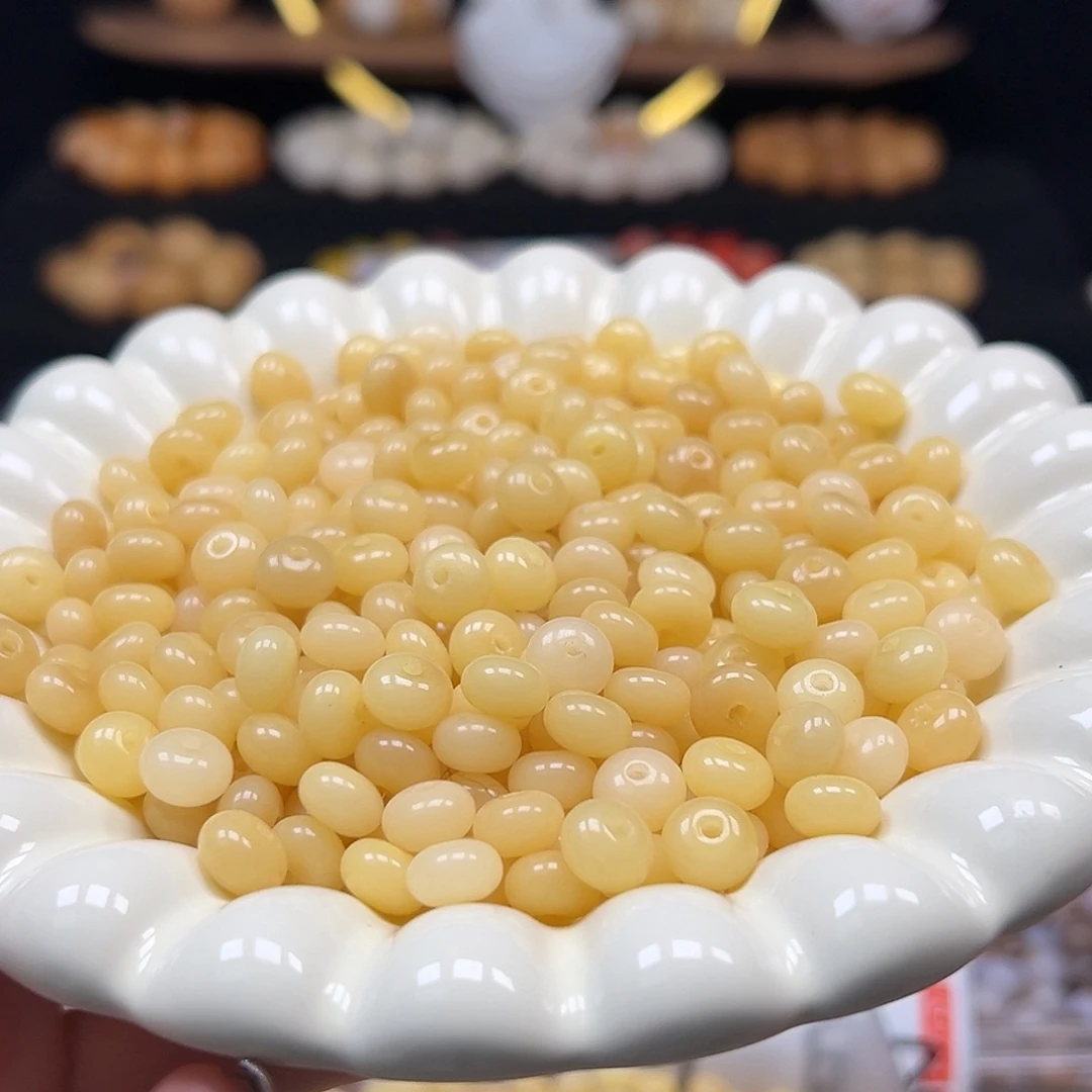 手串菩提根/象牙果瑕疵9黄金算盘300颗