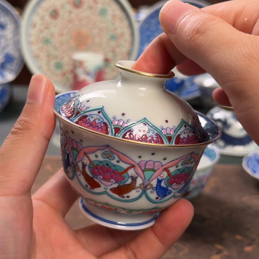 纯手工手绘陶瓷茶具