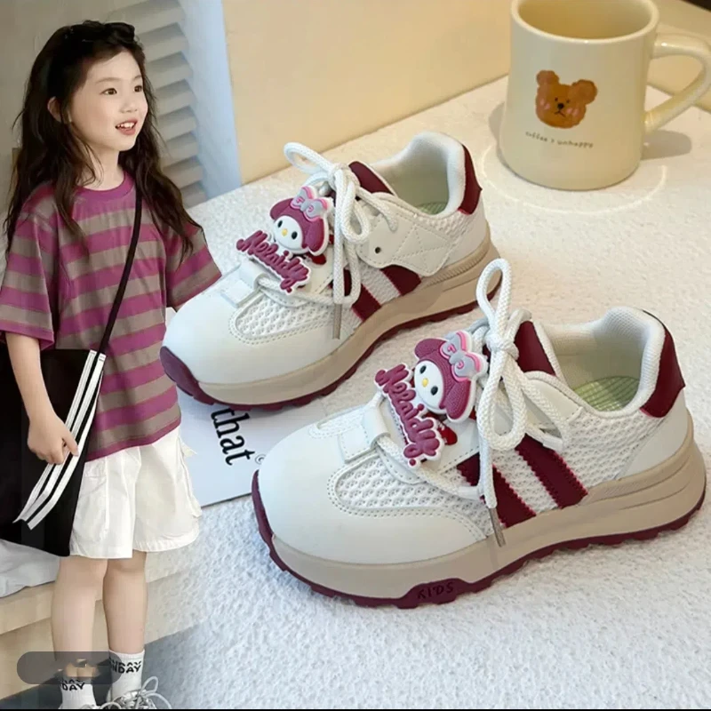 ABC女宝鞋子春款运动鞋春秋新款女童网鞋儿童休闲鞋卡通阿甘鞋潮