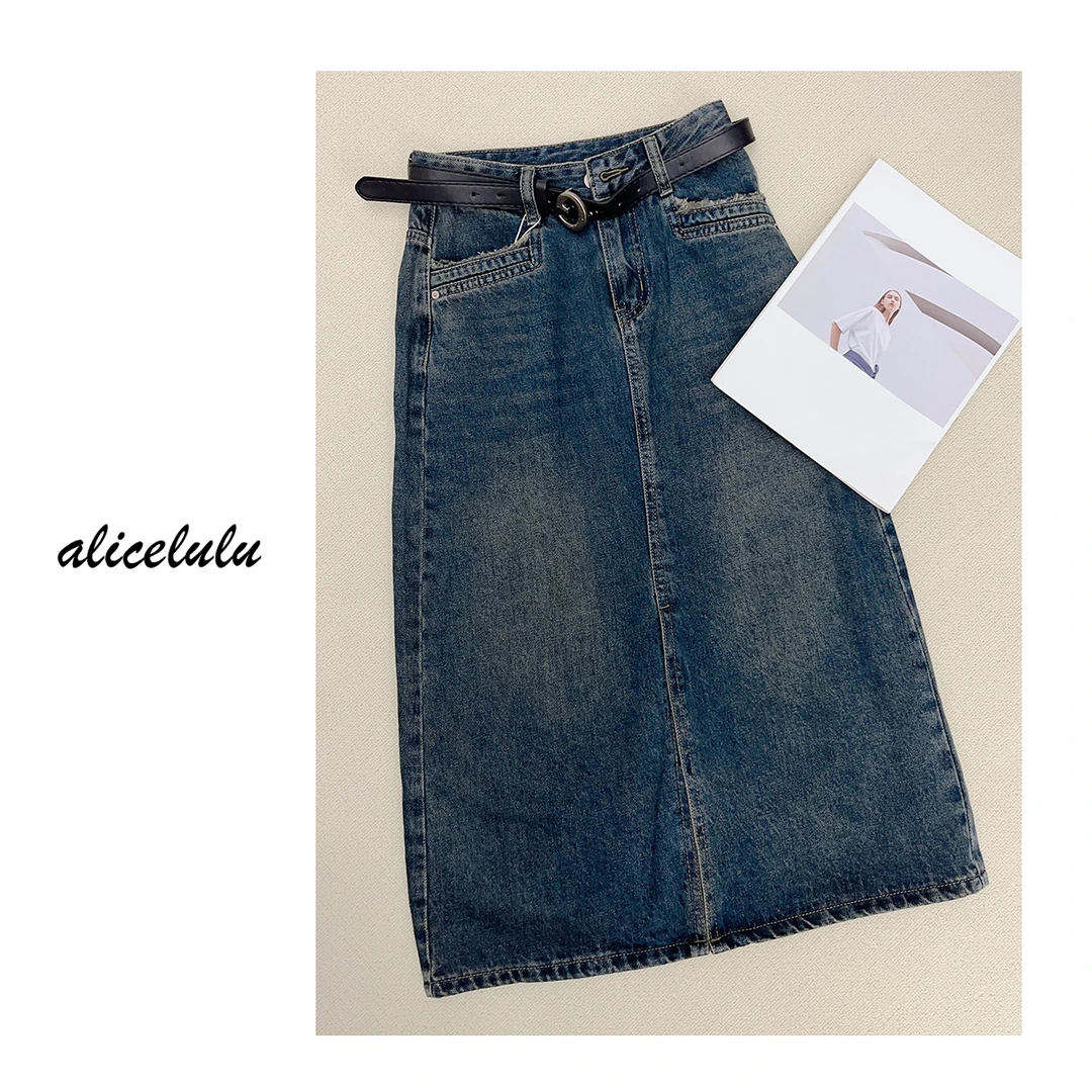 6 alicelulu “青春密码”半身裙 皮质腰带 显瘦藏肉 S621761K
