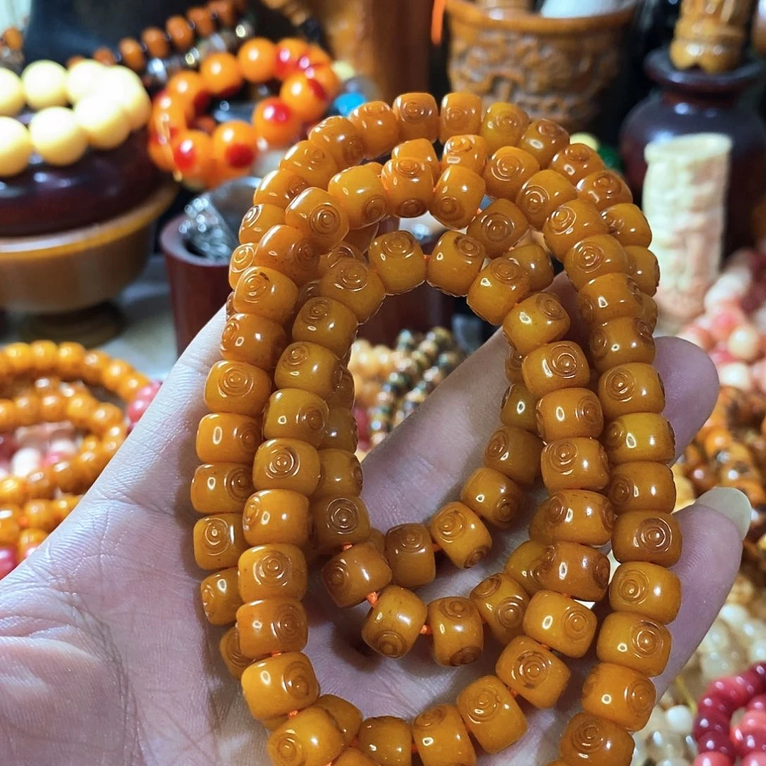 藏式风格设计108粒佛挂