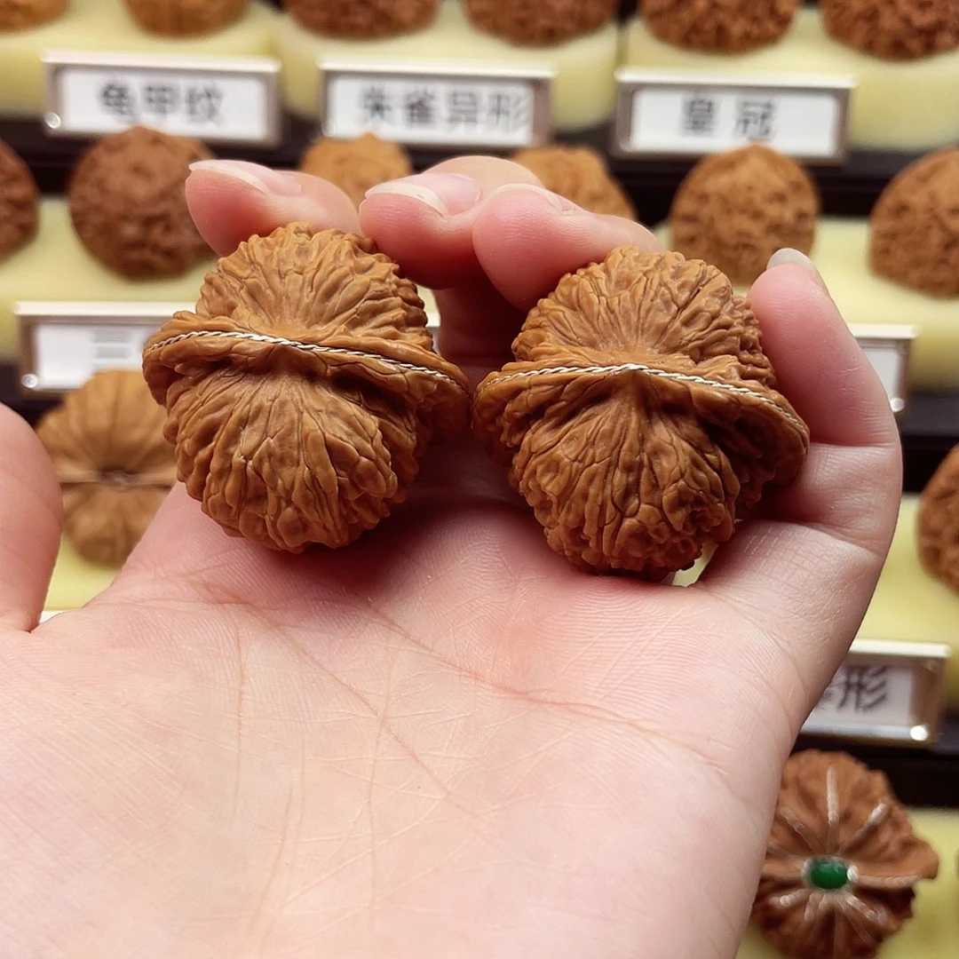 文玩核桃把件汉高楼36尺镶嵌2147