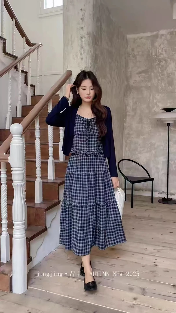 X编号【500-999】秋季洋气百搭显瘦女士设计感长袖外套装XH