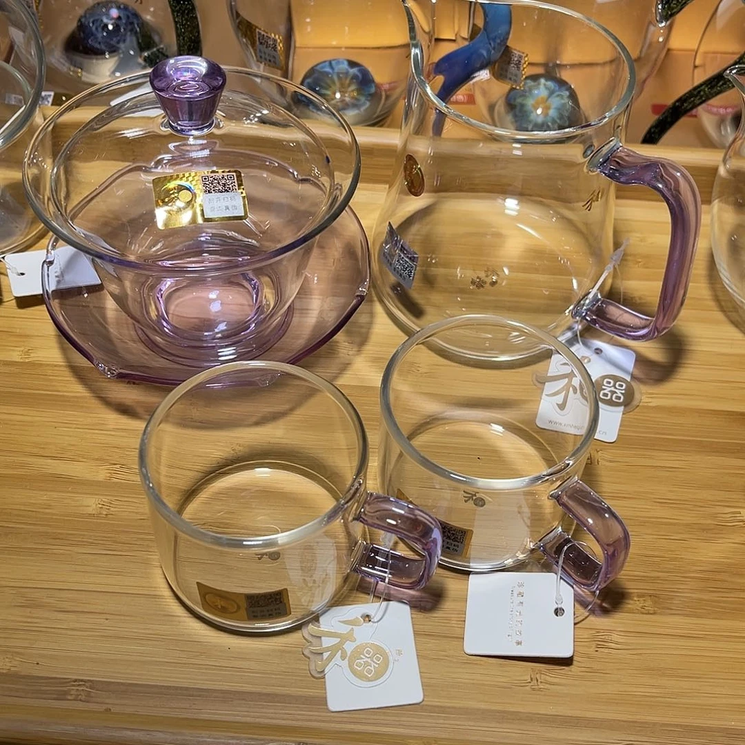 小***儿禾器拼套茶具浅紫色