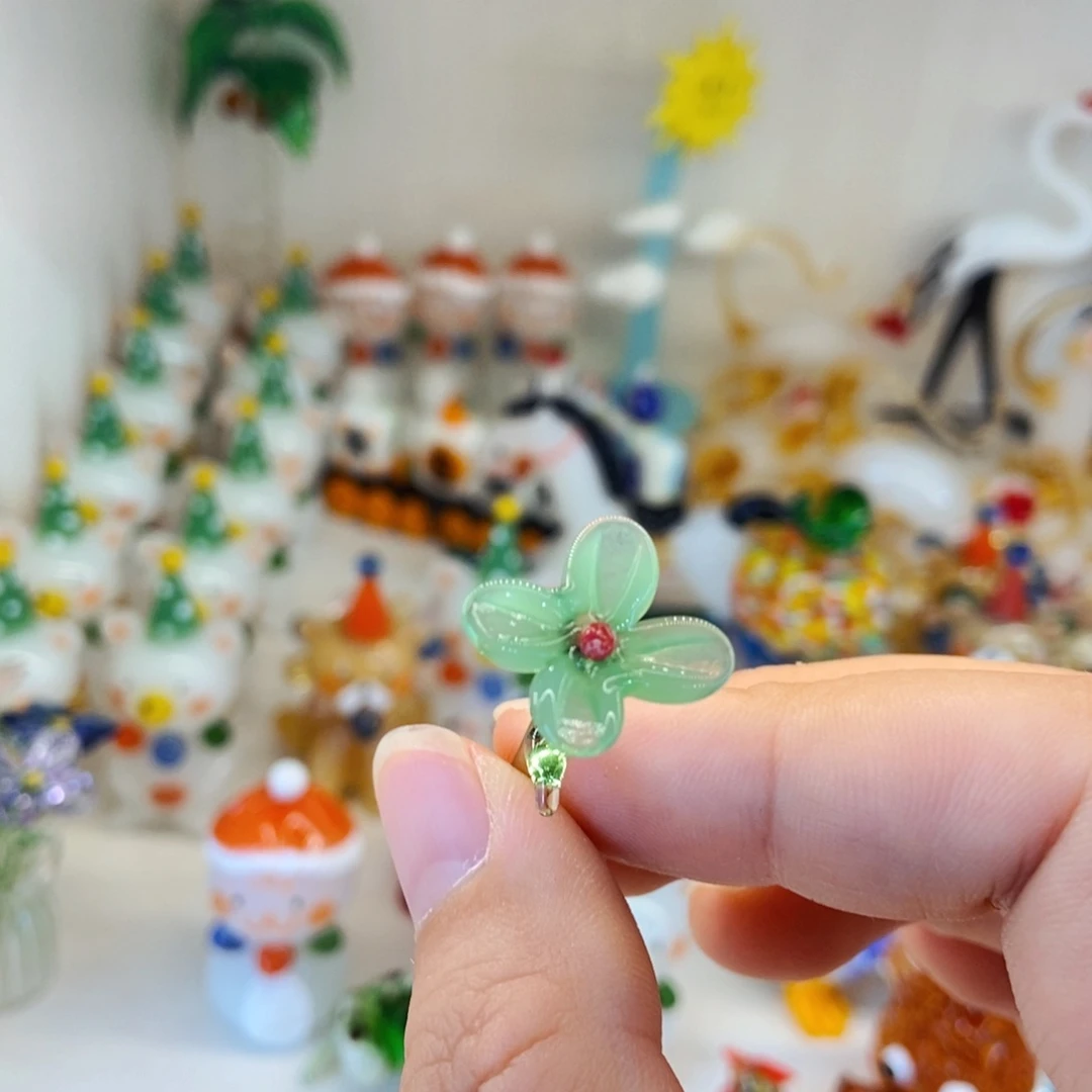 琉璃手工艺品深绿