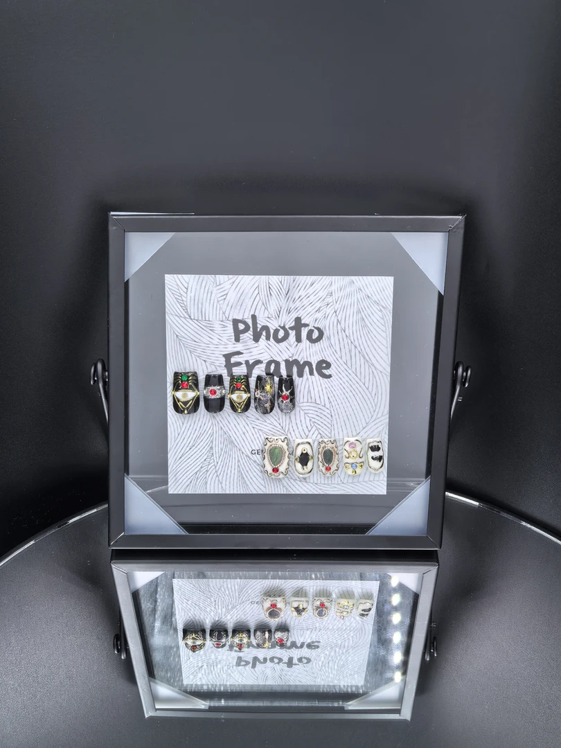 安夏 栀畔 直角方 纯手工穿戴甲10片