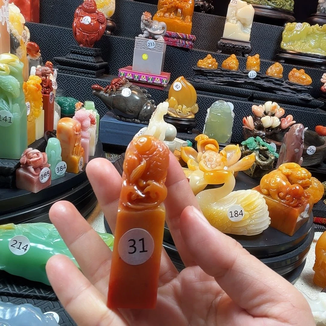 印石寿山石如鱼得水