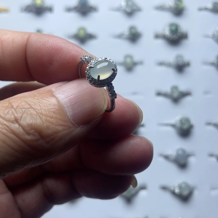 翡翠戒指未镶嵌w*w翡翠首饰