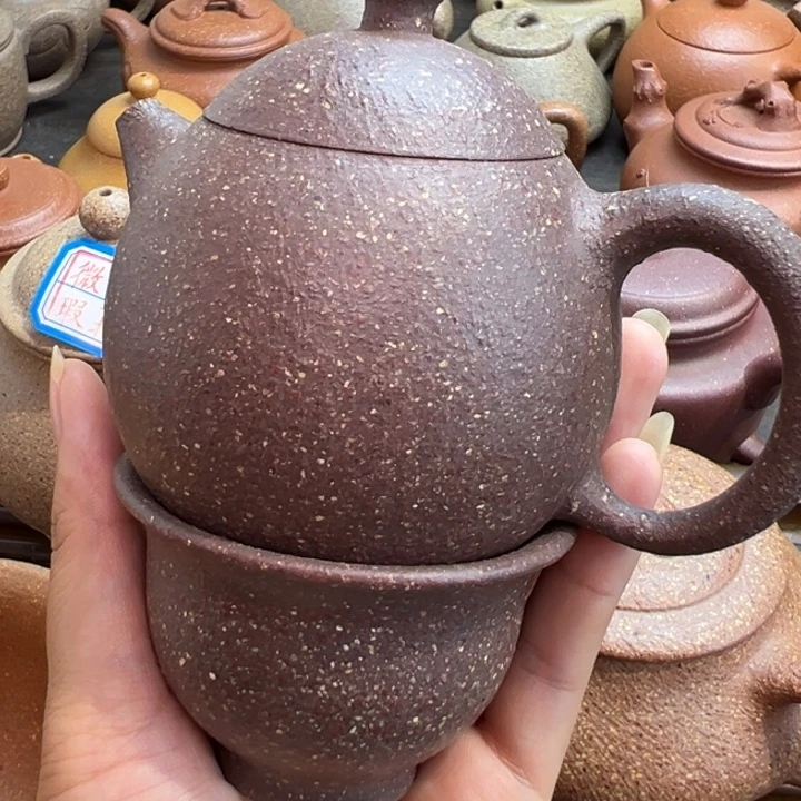 茶壶紫砂天青龙蛋