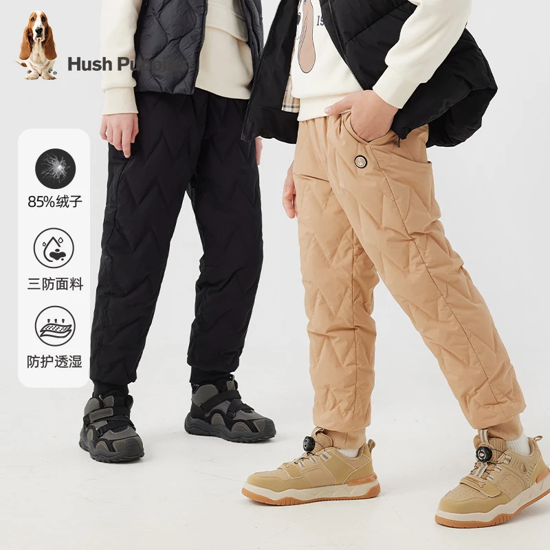 三防保暖百搭羽绒长裤 暇步士童装冬季新款