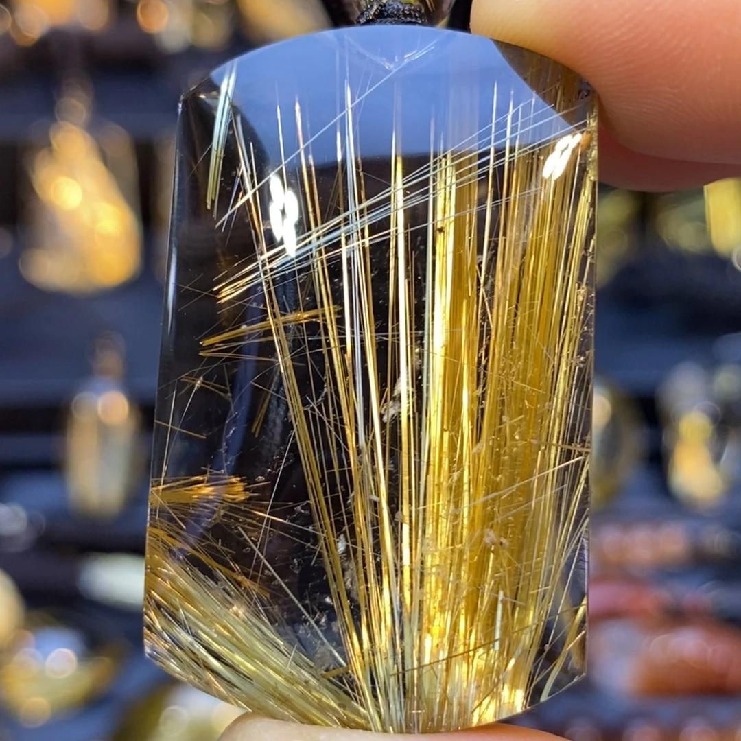 未镶嵌水晶颈饰钛晶无事牌