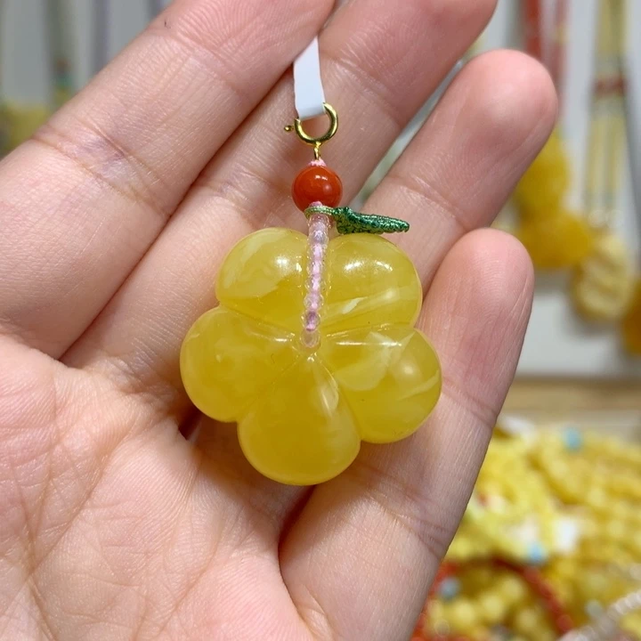 蜜蜡项链未镶嵌花