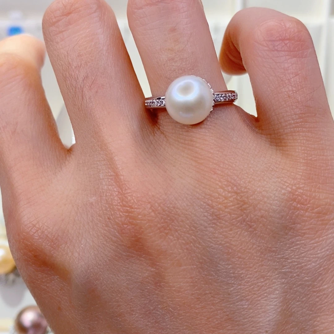戒指未镶嵌淡水珍珠