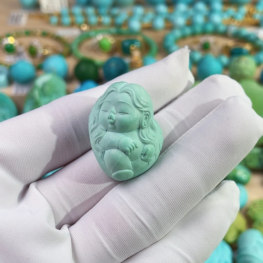 未镶嵌绿松石珠宝奇石