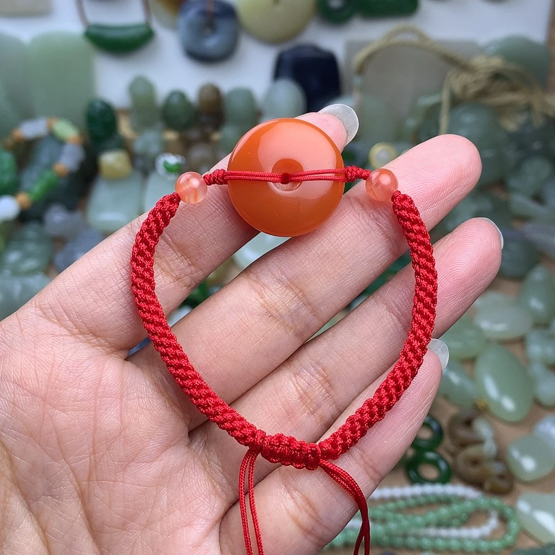 南红玛瑙未镶嵌颈饰