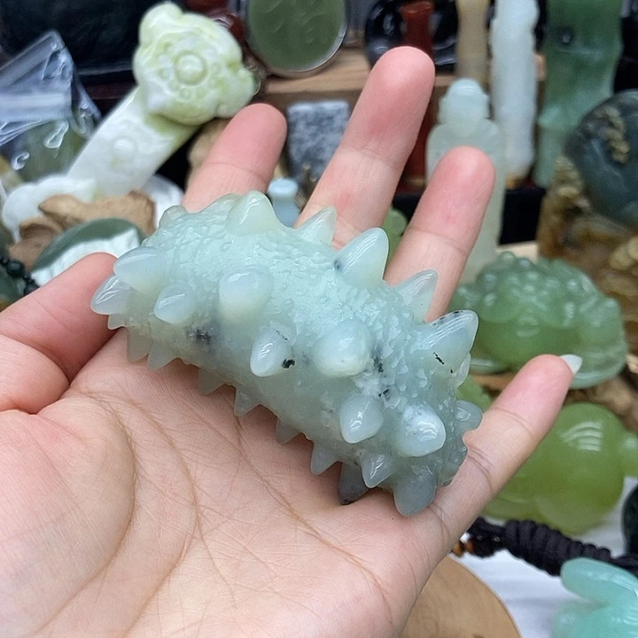 岫玉未镶嵌手把件