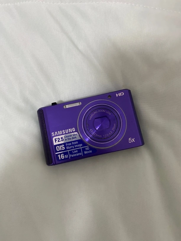 9新 Samsung/三星 st77紫色1600w像素ccd数码相机