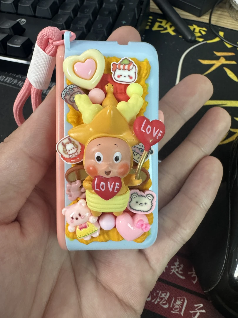 【萌粒手工制品牙线盒】