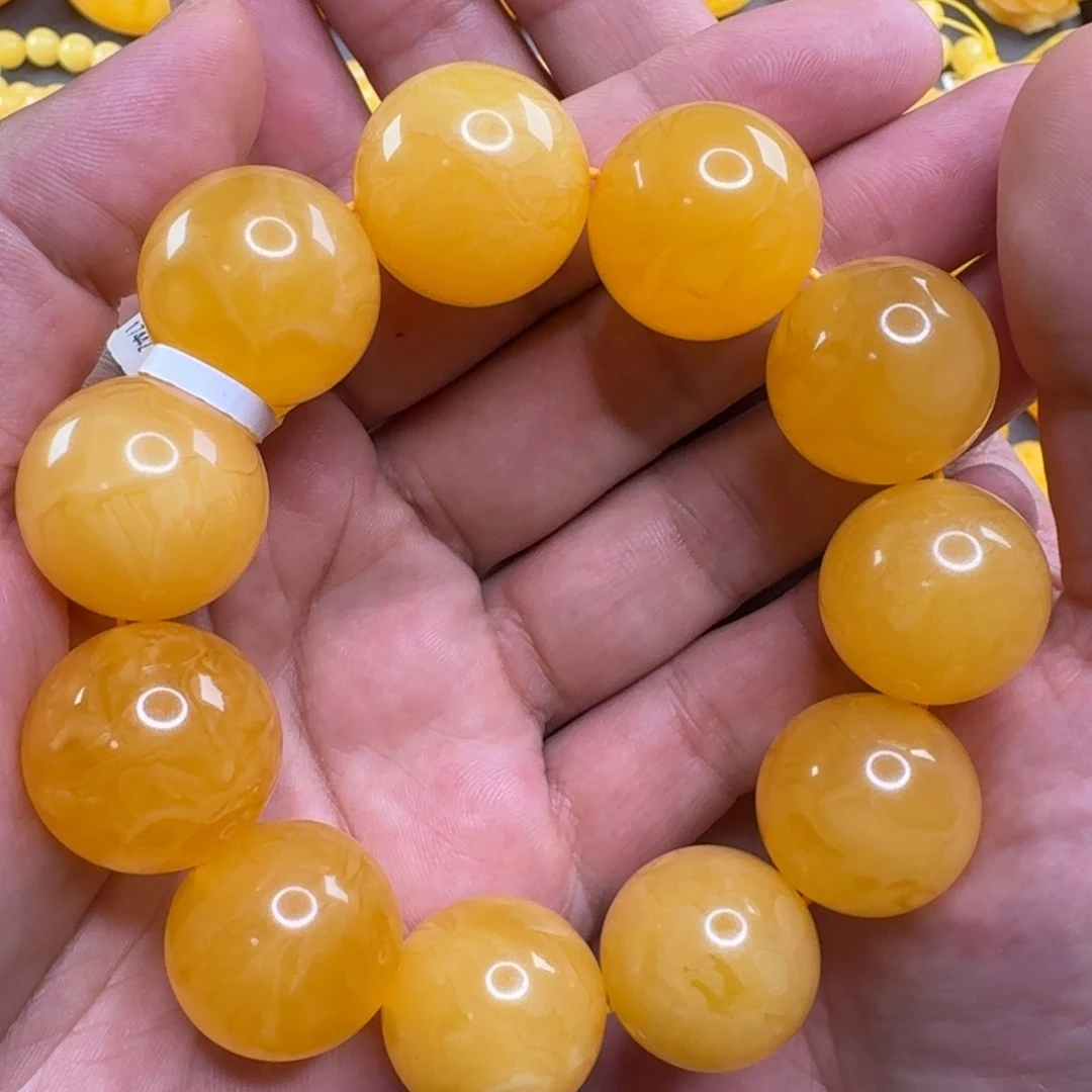 蜜蜡毛衣链未镶嵌