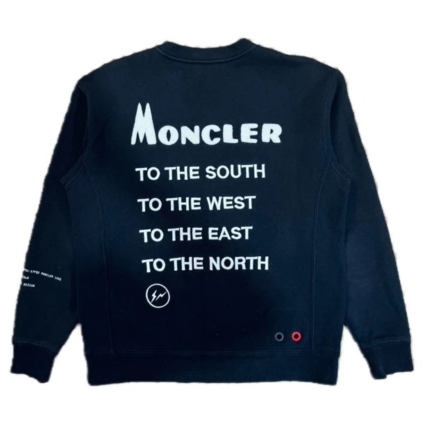 99新 MONCLER 藤原浩联名刺绣logo卫衣M码