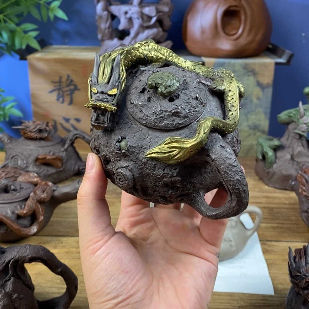 유***G茶壶紫砂紫砂 金龙