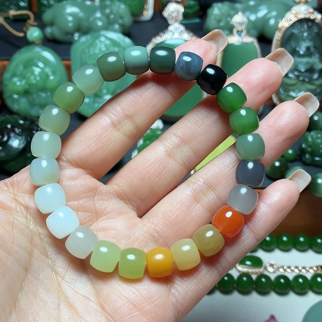 和田玉未镶嵌手链