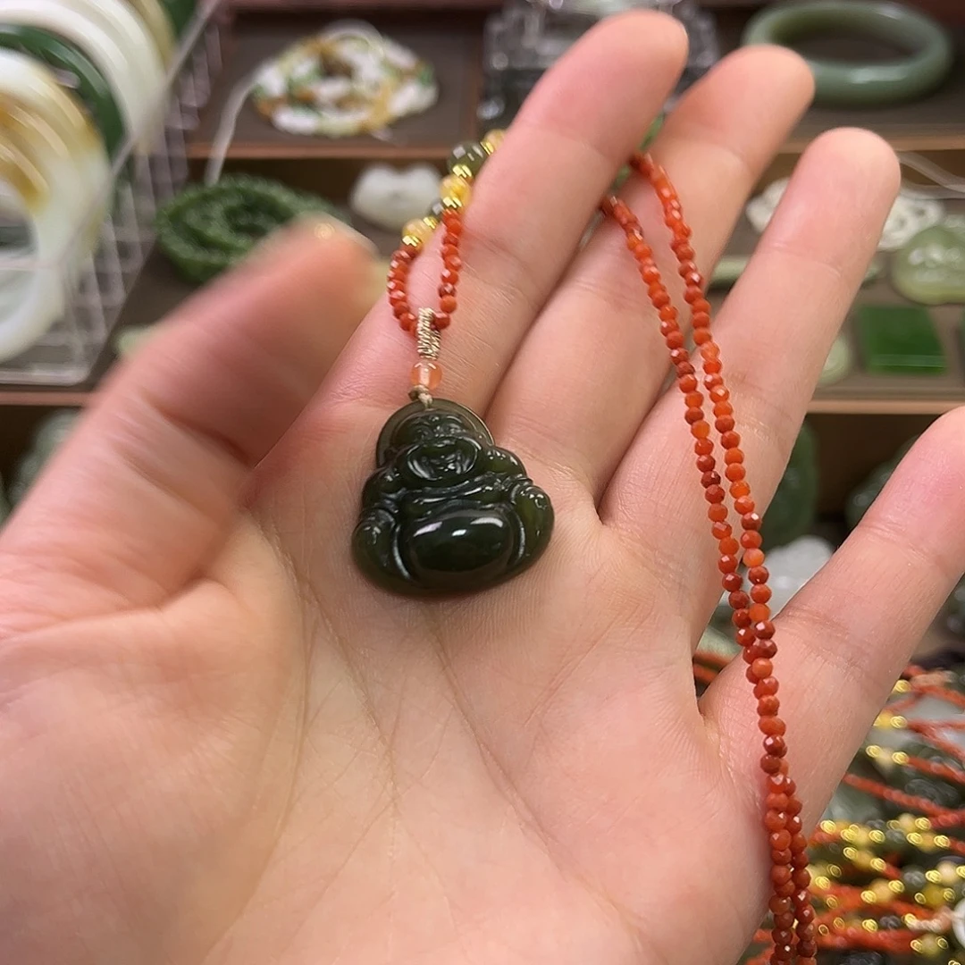 和田玉吊坠(赠链)未镶嵌纱*姐