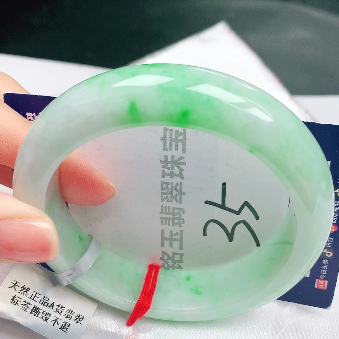 翡翠未镶嵌手镯缅甸天然a货翡翠手镯